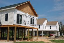 Homes being built on the Gulf Coast