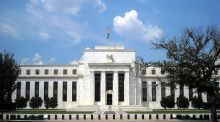 The exterior facade of the Federal Reserve building in Washington