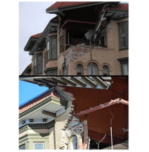 Two reinforced masonry buildings