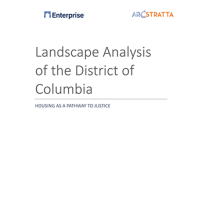 Cover of the Landscape Analysis of the District of Columbia report from Enterprise and Arcstratta 